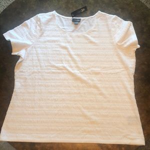 East 5th Essentials White Ruffled Blouse/Shirt